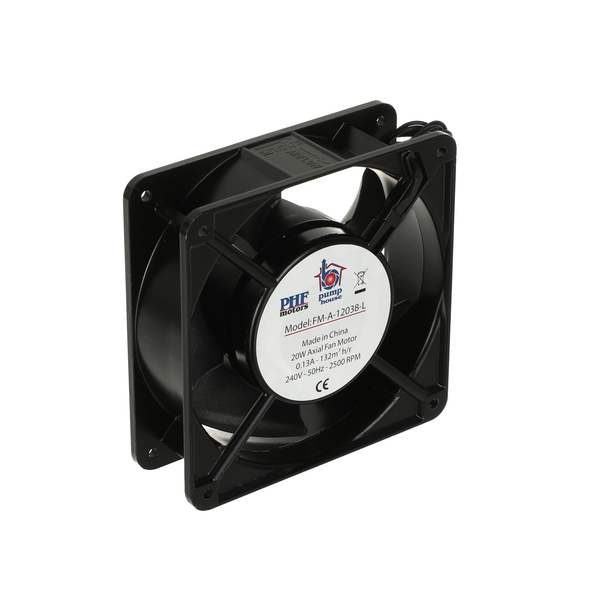 Pump House FM-A-12038-L Axial Fan Motor 120 mm x 120 mm x 38 mm