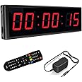 LED Digital Countdown Wall Clock Fitness Timer Stopwatch for Gym (2.3inch Digital High)