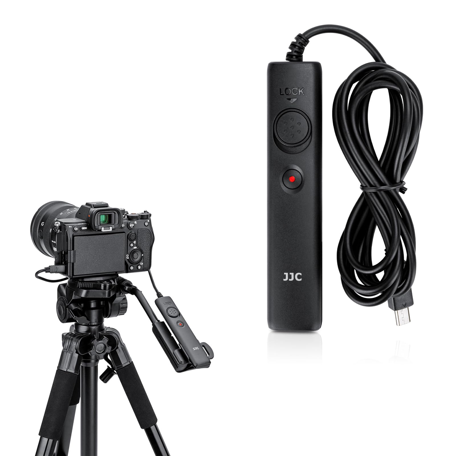 JJC Video Shutter Release Cable Remote Cord for Sony Alpha/Cyber-shot Cameras and Handycam Camcorders with Multi-terminal, Support Video Recording