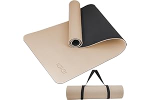 IDIDI Yoga Mat with Strap,Non-Skid Workout Mat,8mm Thick Yoga Mat,POE Yoga Mats for Women Men Kids,Exercise Mat with Easy-Cinch,72"x24"x0.32” (183x61x0.8cm)