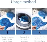 MANTIANXINGSHENL 2pcs Laundry Balls Hair Collector Washing Machine Pet Hair view 5
