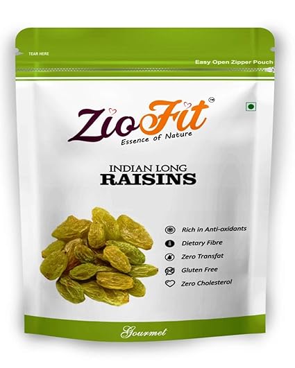Ziofit Indian Long Raisins, 200g (Buy 1 Get 1 Free)