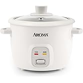 Aroma Housewares 4-Cups (Cooked) / 1Qt. Rice &amp; Grain Cooker (ARC-302NG), White