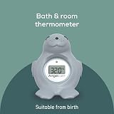 Angelcare Happy Seal Baby Bath Room Thermometer Grey view 2