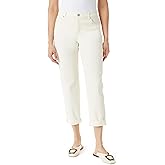 Gloria Vanderbilt Womens Weekend Boyfriend Fit Ankle to Jean with Adjustable Roll Cuff Standard