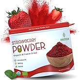 Organic Freeze Dried Strawberry Powder 8 oz | USDA Certified | Vegan Vitamin Food | Natural Organic Fruit Powder
