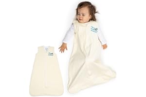 MAGIC SLEEPSUIT Baby Merlin's Magic Dream Sleep Sack 6-12 Months - 100% Cotton Wearable Blanket Sleep Sack - Transition Baby Sleep Sack - Promotes Restful Sleep and Movement - Soft and Cozy Design - Cream
