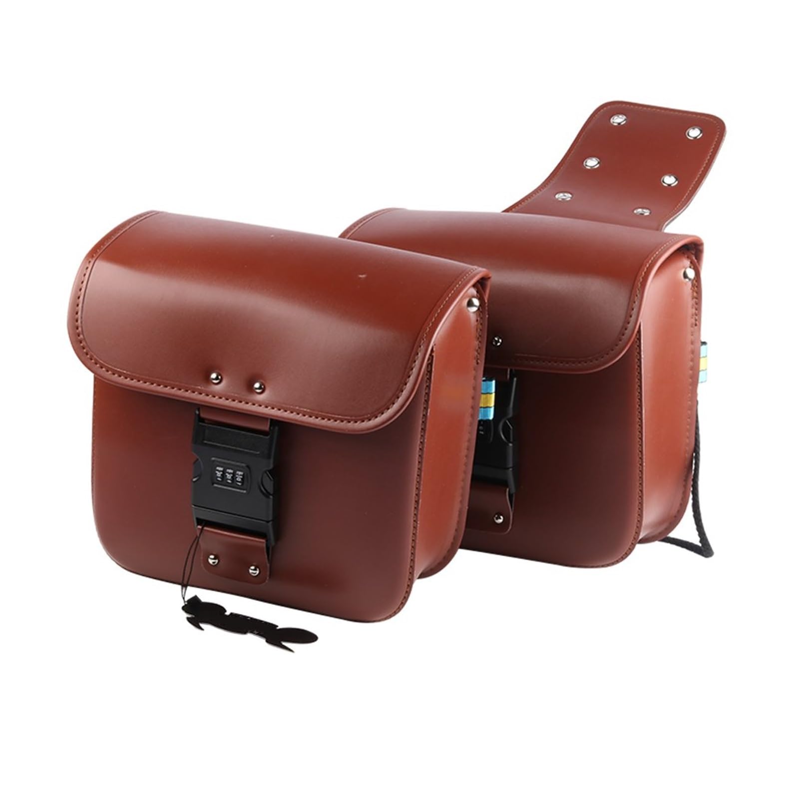 Borse In Pelle Nera Per Moto Saddlebag Per Sportster Con Borsa