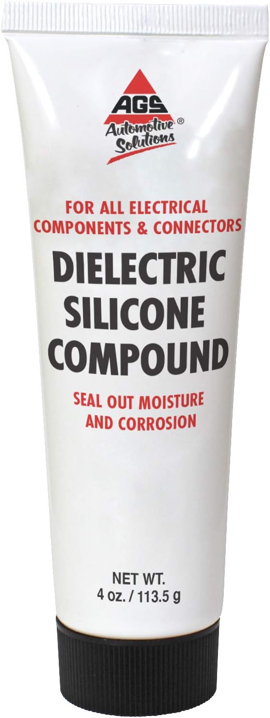 AGS Silicone Dielectric Grease – 4oz Brush Top Can – For Electrical Components