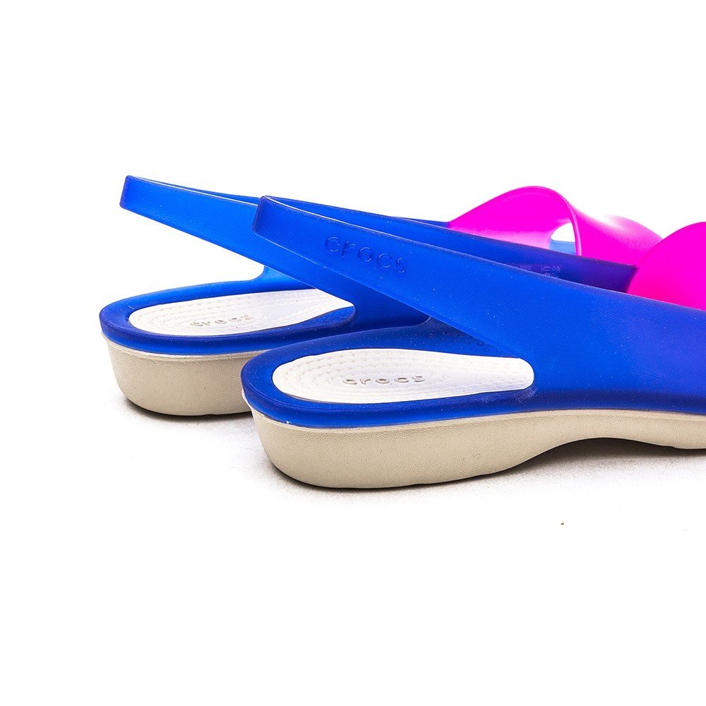 crocs women's cerulean blue stucco fashion sandals