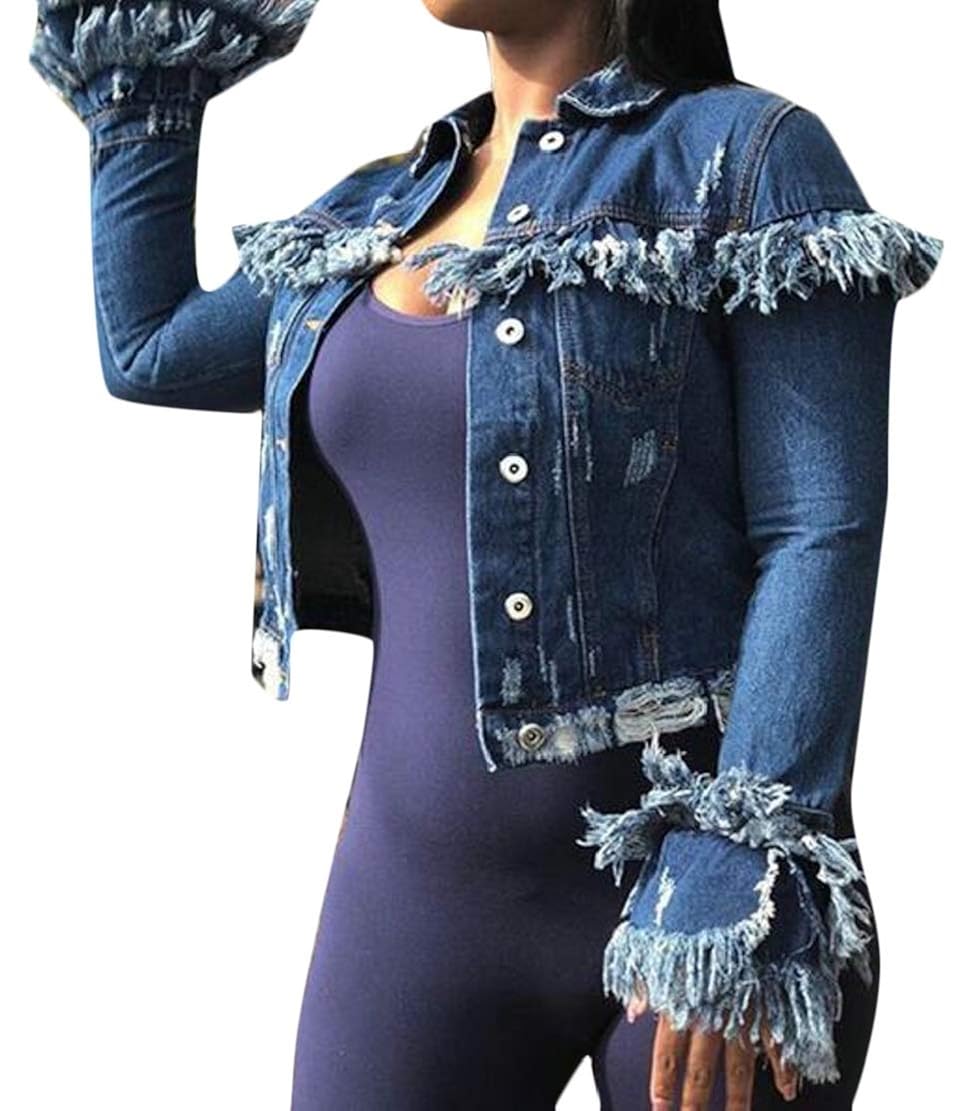 jean jacket with sleeves cut