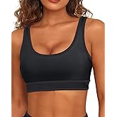 Women Sports Bra Bikini Top Athletic Bathing Suit Swimsuit Top for Teen Girls