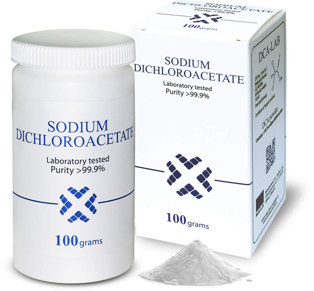 Sodium Dichloroacetate - DCA 100 Gram Powder, Purity >99.9%, Certificate of Analysis included, Made in EU, By DCA LAB, Tested in a Certified Laboratory, Buy Directly from Manufacturer, 3.5 Ounce
