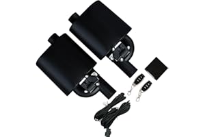JIAREAR Valvetronic Exhaust Cutout 2.5 Inch, Electric Exhaust Valve Muffler Cat Back Exhaust System Kit (2pcs Black)