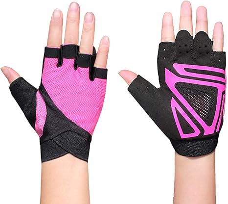 Amazon Co Jp Yjdr 自転車のクリスマスプレゼントをスピニングフィットネスグローブ女性ノンスリップスポーツ手袋男性ハーフフィンガー手首のデバイスのトレーニングヨガエクササイズグローブ Color Rose サイズ M ホーム キッチン