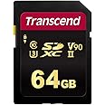 Transcend TS64GSDC700S 64GB UHS-II U3 V90 SDHC Flash Memory Card