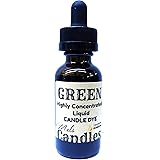 Mels Candles & More Green Liquid Candle Dye - 1 Ounce Glass Dropper Bottle