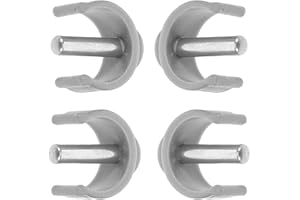 Angoily 4pcs Latch Clamp Buckle Handle Clips for Walker Crutches and Cane Accessories, Grey, 1.22x1.02x0.55 Inch, ABS and