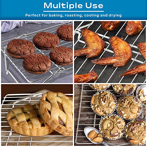 Leonyo Cooling Baking Rack 5Tier Stackable Stainless Steel Wire Baking