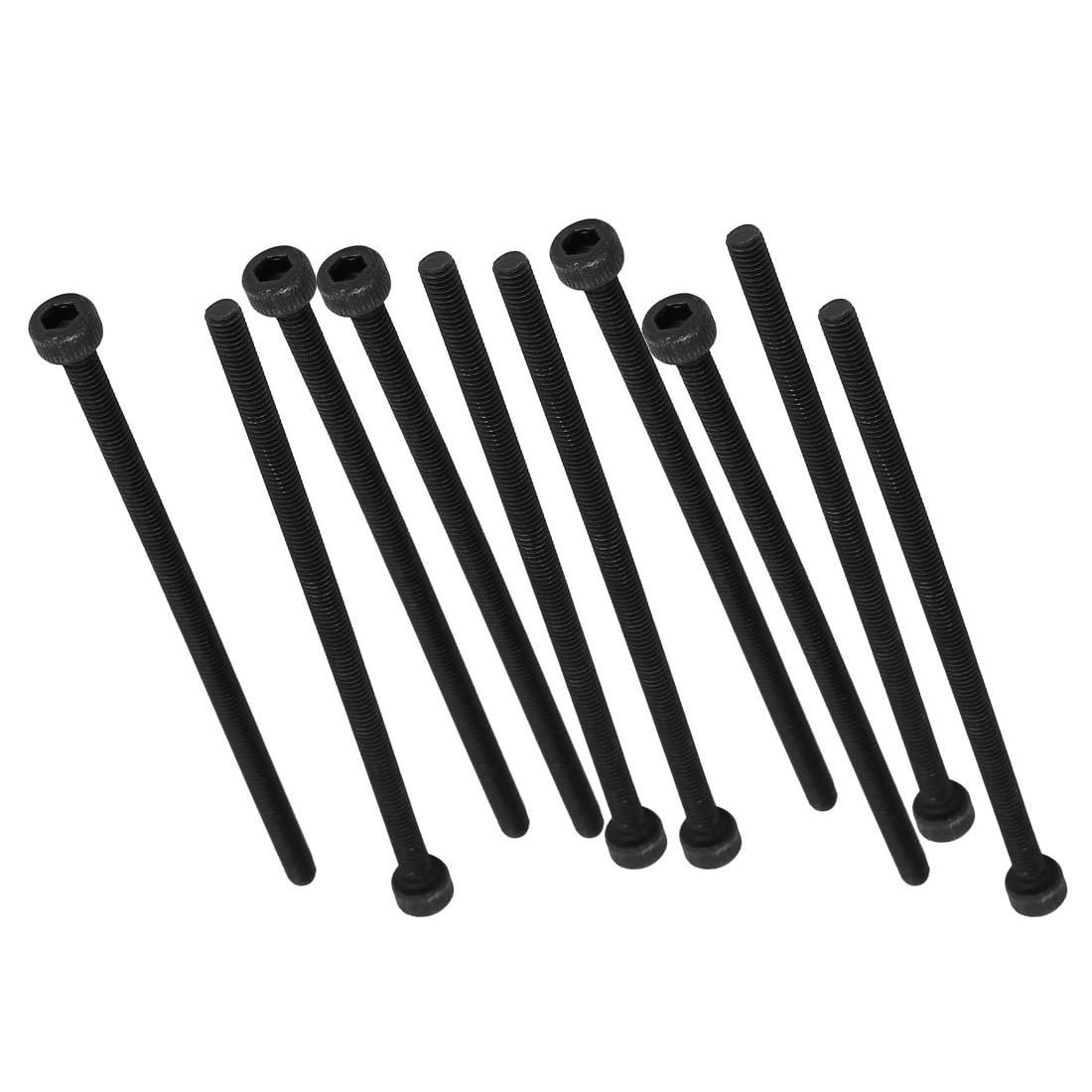 MACHSWON M3x65mm Hex Socket Head Cap Screws Bolts Full Thread 12.9 Grade Alloy Steel Black Oxide Finish Allen Socket Drive Machine Screws 10Pcs
