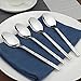 Lesbin Stainless Steel Flatware Dessert Spoon/Teapoon, Set of 12