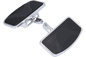 2pcs Adjustable Motorcycle, Wide Footboard Footrests Floorboard Fit for VTX1300 VTX1800