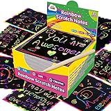 ZMLM Rainbow Scratch Mini Art Notes - 125 Magic