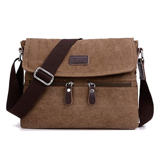 AUDBURN Canvas Handtasche/Umhängetasche groß, Bags für tägliches Leben Schule Büro Reise Vintage Crossbody Tasche Handgelenkt