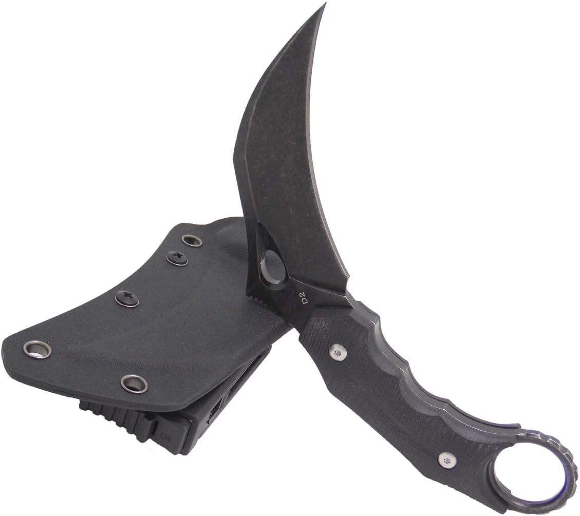 MASALONG Pterosaurs Outdoor Camping Portable Defender Fixed Claw Knife karambit