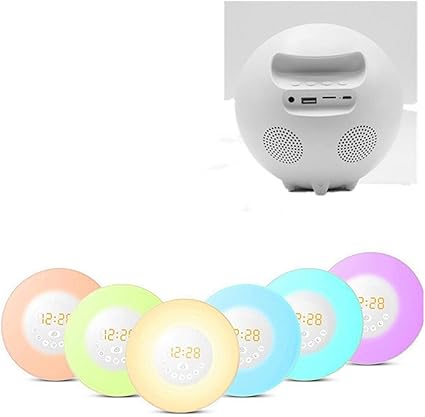 Amazon Co Jp Pueri ワイヤレスポータブルスピーカー スピーカー デスクライト 小型 Ledライト 常夜灯 Usb充電式 卓上 スタンドライト 七色切り替え 室内寝室 夜間ライトインテリジェントオーディオデスクランプ Ledミュージック電球カラフルなウェイクアップ 雰囲気