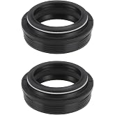 Be In Your Mind 2PCS 28mm Bicycle Front Fork Wiper Oil Seal Ring FAA125-40 Front Fork Standpipe Repair Parts Compatible with SR Suntour XCT SF9 NCX/SF13 CR8V, 28.6x39.5mm, black