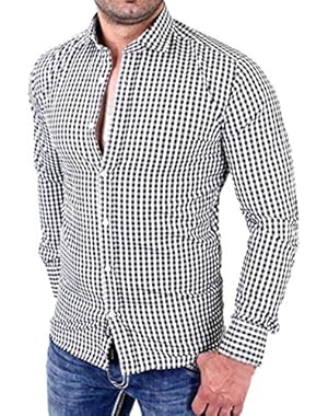 Clearance! Hot sale ! Men's Plaid Shirts Male Long Sleeve Slim Fit Business Casual Shirt