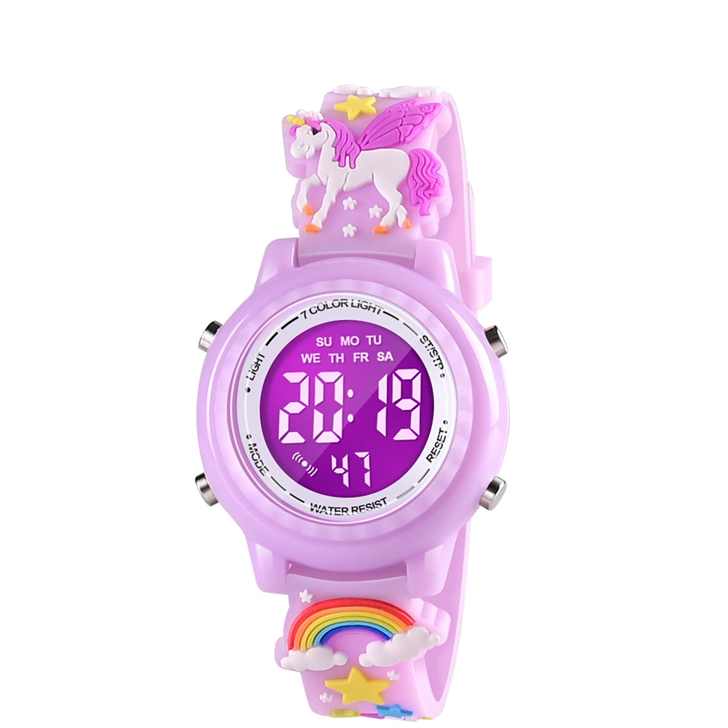 VAPCUFF Kids Watches for Girls - Age 3-8, Purple
