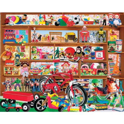 White Mountain Puzzles Vintage Toys - 1000 Piece Jigsaw Puzzle