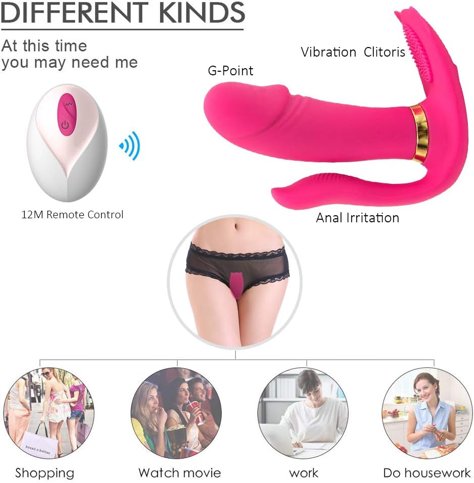 Multi-Speed Vibration Wearable Toys Wireless Remote Control Wearable Personal Jumpeggs Mssage for Women, Whisper Quiet Electric Stimulation Massage Neck, Shoulder, Back and Muscle Pain