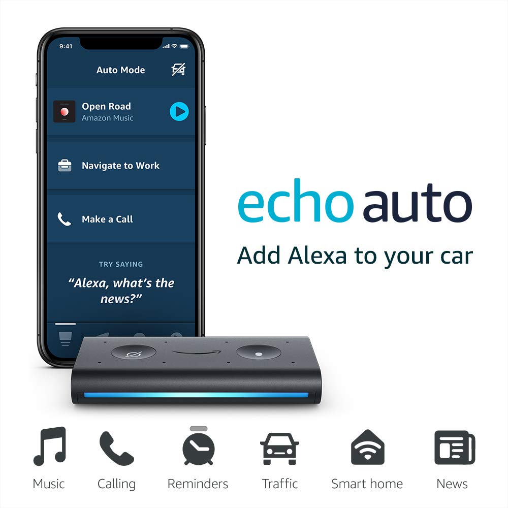 Echo Auto (1st gen) - Hands-free Alexa in your car with your phone