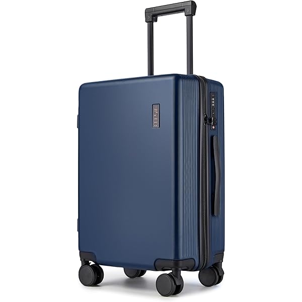 シャリネイビー44XL Amazon.com | LEVEL8 Zipperless Checked Luggage with Aluminum Frame
