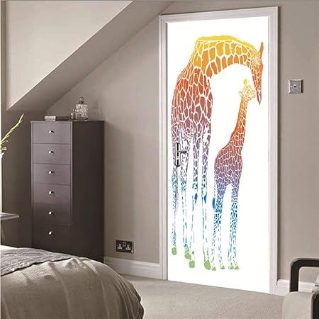 Scarica Gratis Images Rdchy Autocollant Porte 3d Girafe Stickers De Porte Trompe L Oeil dernière salutations