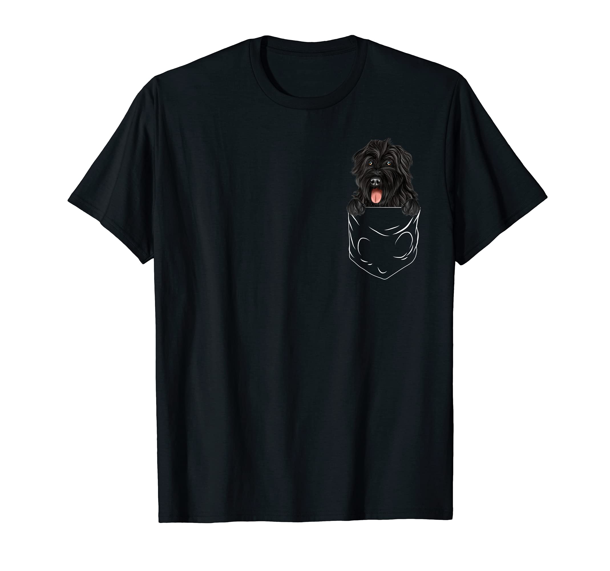 Dog In Pocket Bouvier des Flandres Funny Dog Lover T-Shirt