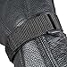 Raider Black Leather Gauntlet Motorcycle Riding Gloves for Men and Women (Size Large)