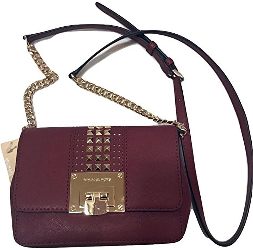 Michael Michael Kors Tina Studded Clutch Cherry Handbags