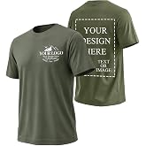 Bulk Custom T Shirts for Men Women Custom Shirt Customized T Shirts | Bulk Personalized T Shirts with Logo Text or Image,Customizable Cotton Shirts Soft Custom gifts