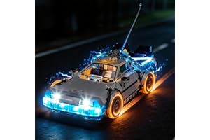 LIGHTAILING Led Light for Lego-77256 Speed Champions Time Machine from Back to the Future - Easy Install, Hidden Wiring, Home