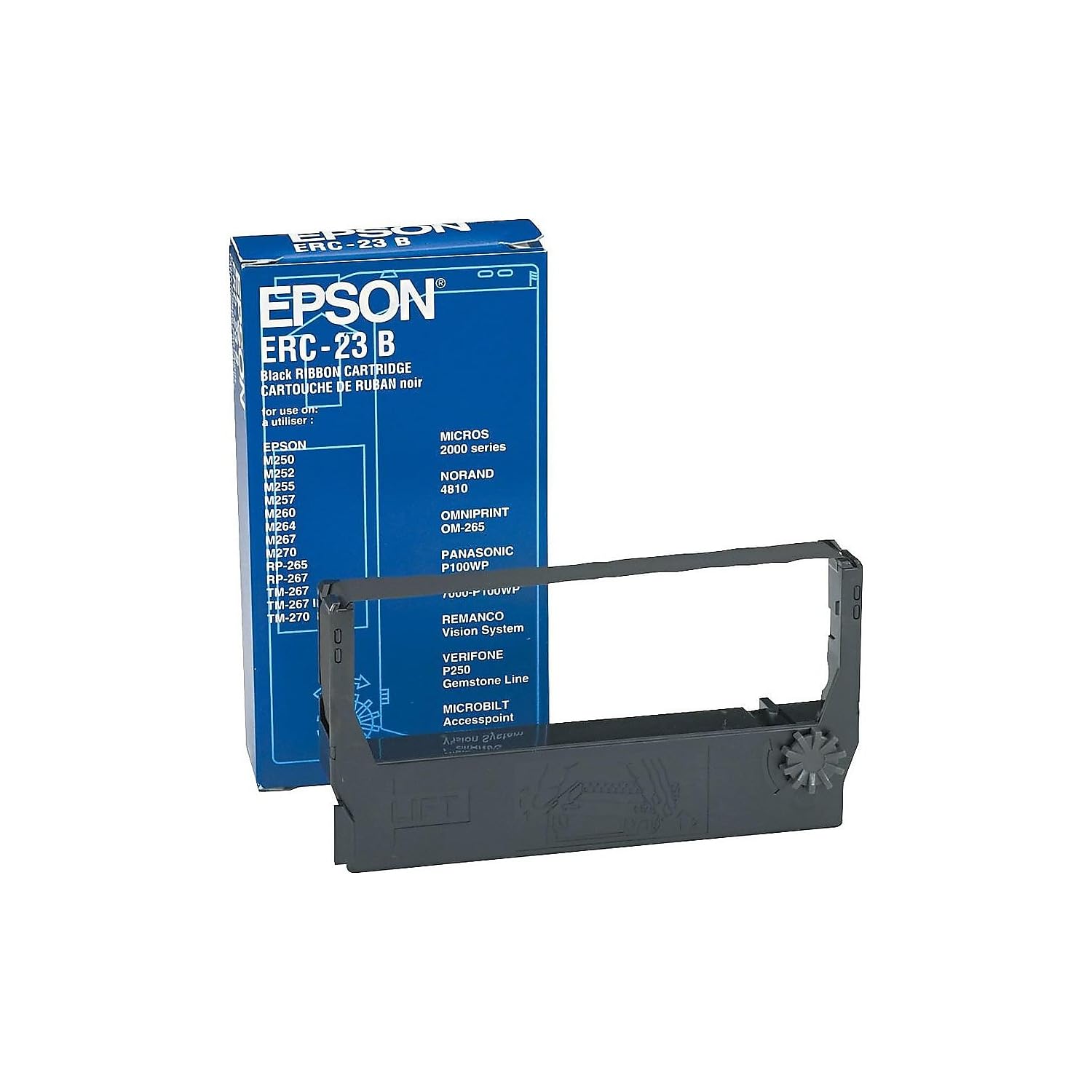 Epson ERC 23B, Print Ribbon, 1 x Black, Genuine