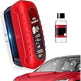 Kubot Oil-Free Car Glass Brushes, Upgrade 2.0 Clear Vision Glass Cleaner, Oil Film Cleaning Brush for Automotive Windows, Clearvision Cars Windshield Cleaner Tool (1set, Red)