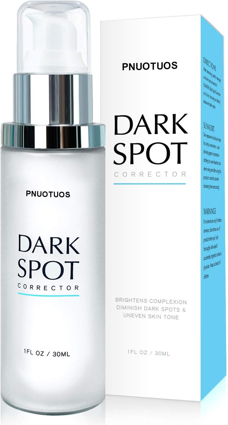 PNUOTUOS 2% Hydroquinone Dark Spot Corrector Remover For Face & Melasma Treatment Fade Cream - Contains Vitamin C, Salicylic Acid, Azelaic Acid and Lactic Acid Peel 1 oz