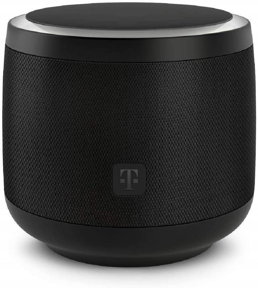 Deutsche Telekom Telekom Speaker in Black | Smart Voice Control via WLAN via Speaker for Controlling MagentaTV & SmartHome | Integrated Voice Service Alexa