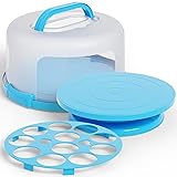 Cake Cupcake Carrier with Lid and Handle + Cake