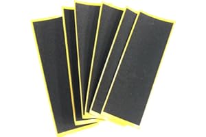 SPITBOARDS® Fingerboard Tape 38mm x 110 mm (1mm Thick) 5pcs Uncut Shape for fingerboards or fingerskate Best Foam Griptape