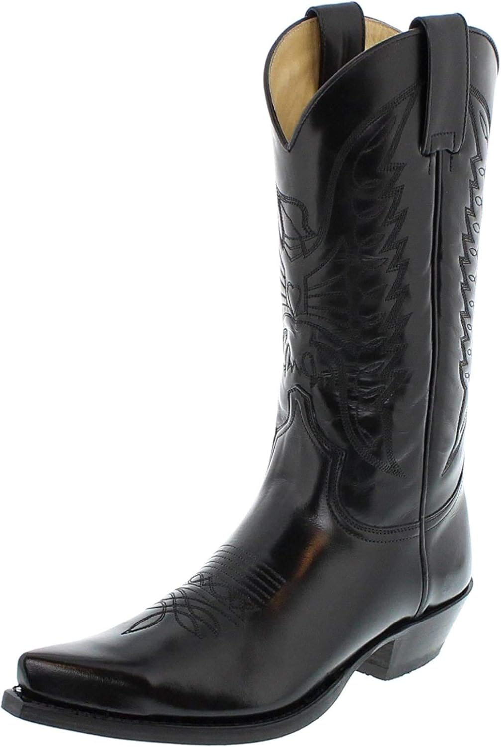 Damens Cowboystiefel Flach - Retro Westernstiefel Aus PU-Leder Für Herbst & Winter